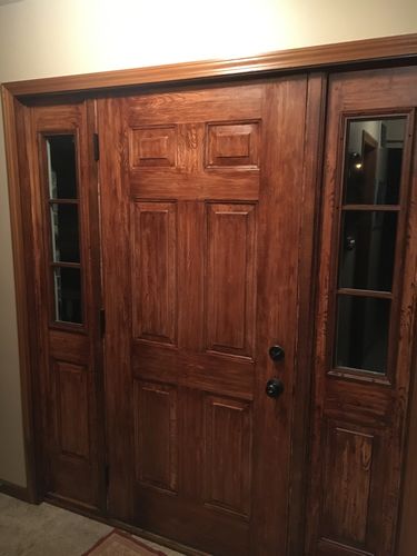 Customer photo review of Oil-Rubbed Bronze Hinge Set (3 hinges in set)