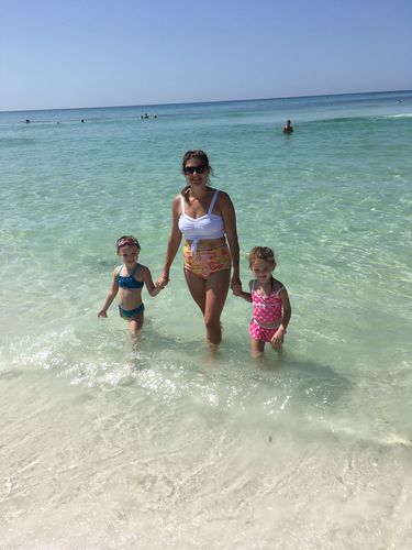Customer photo review of Stay-Cation Top | White | Final Sale