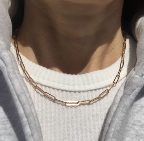 Customer photo review of CLASSIC LINK CHAIN NECKLACE