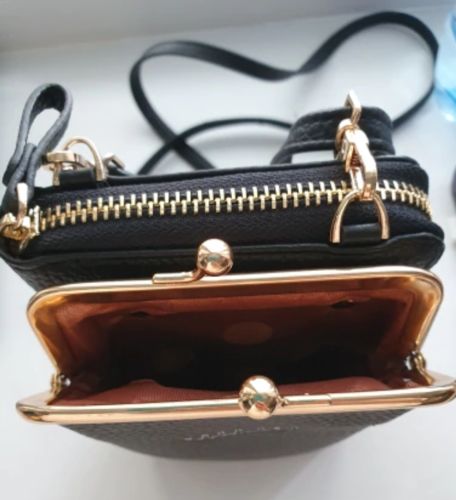 Customer photo review of Multi-Functional Crossbody Cell Phone Shoulder Bag