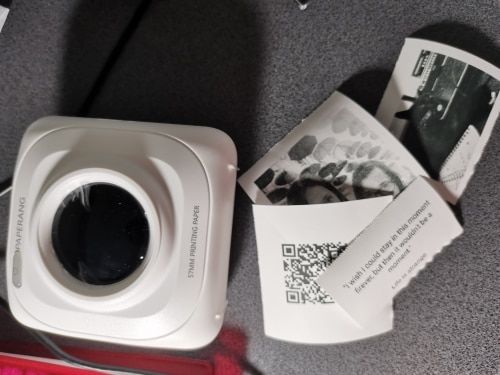 Customer photo review of Portable Pocket Printer