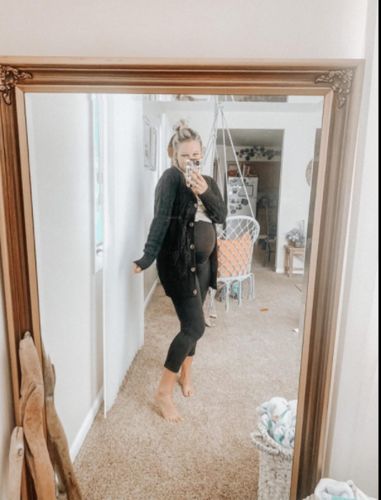 Customer photo review of Button Knited Sweater Cardigan