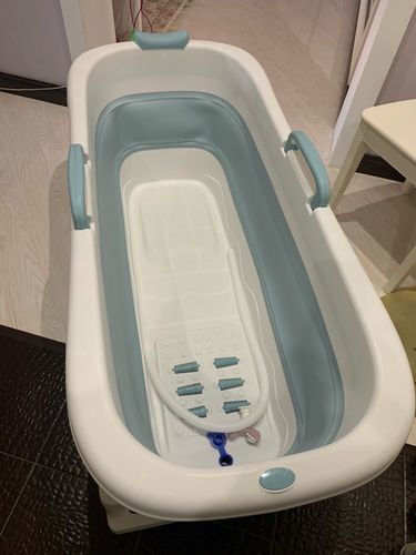 Customer photo review of Portable Stand alone Folding Bathtub for Adults