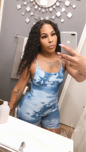 Customer photo review of Combinaison short débardeur tye and dye