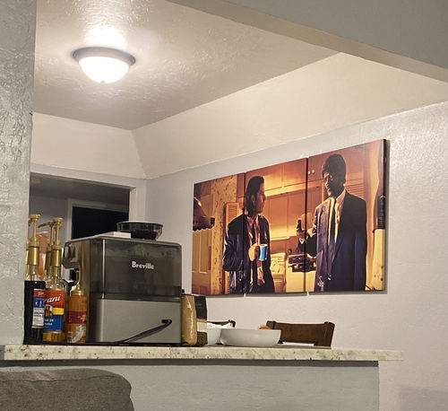 Customer photo review of Pulp Fiction Coffee Canvas Sets