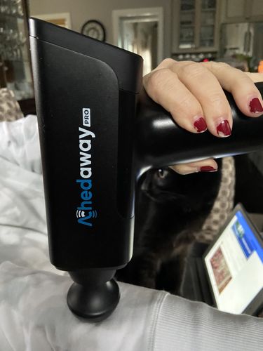 Customer photo review of Achedaway Pro Percussion and Vibration Massager (Black)