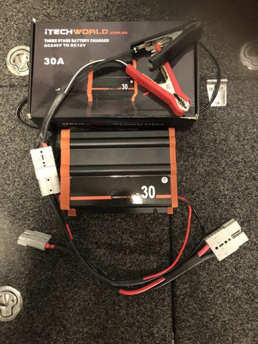 Customer photo review of Battery Charger 30 Amp 12v iTechworld for Car, Boat, Caravan