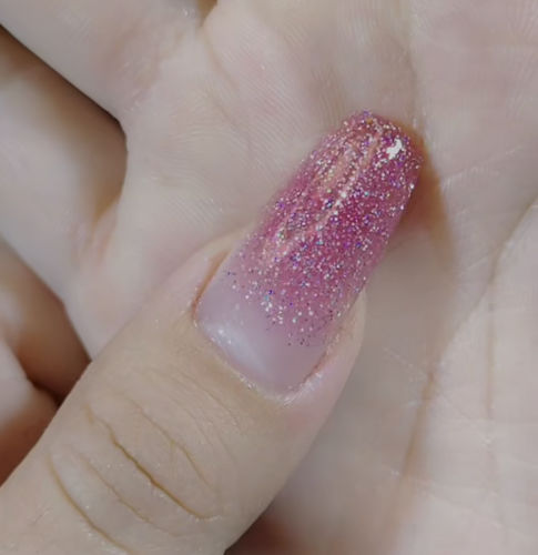 Customer photo review of Gel Nail Extensions Diamond 8 PCS 15ml Polygel kit