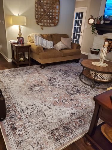 Customer photo review of Distressed Vintage Cezanne Blush Area Rug