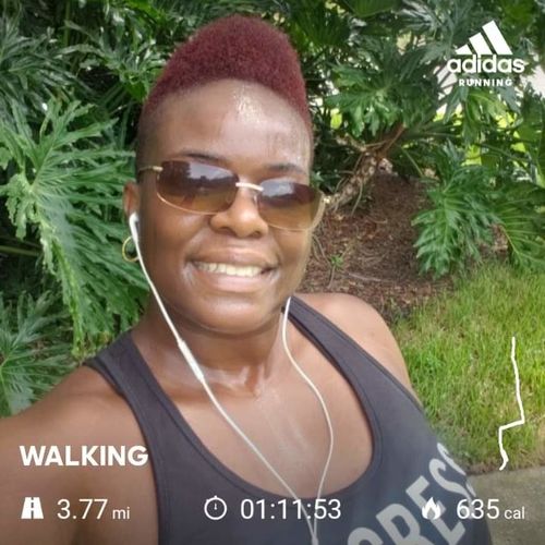 Customer photo review of I'm much nicer after my workout