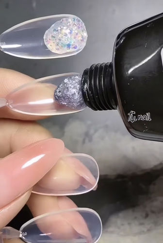 Customer photo review of Gel Nail Extensions Diamond 8 PCS 15ml Polygel kit