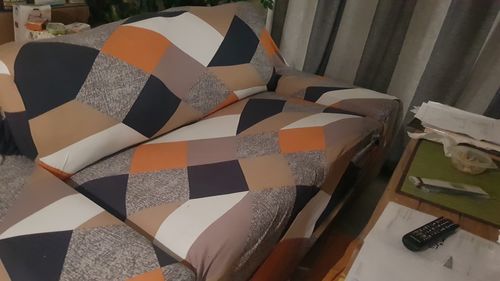 Customer photo review of Modern - Housses Extensibles de Fauteuil et Canapé - La Maison des Housses