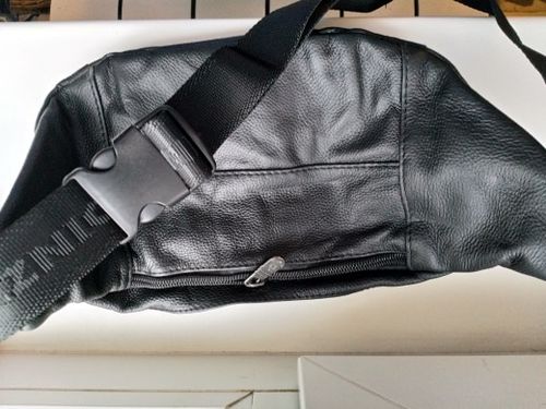 Customer photo review of Genuine Leather Waist Pack Funny Pack Belt Bag