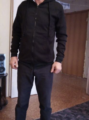 Customer photo review of 2021 New Men's Hoodies Sweatshirts Zipper Hoodie