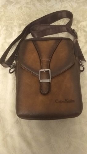 Customer photo review of New Vintage Men Shoulder Bag Fashion Business Leather Crossbody Sling Messenger Bags