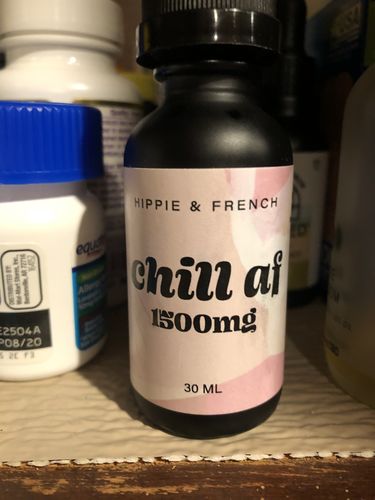 Customer photo review of Hippie & French Full Spectrum 1500mg Chill AF Flavored