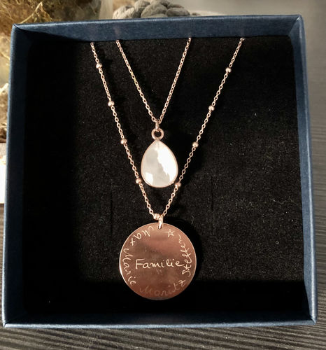 Customer photo review of Personalisierte Halskette mit Gravur "Four Seasons" aus 925 Sterling Silber