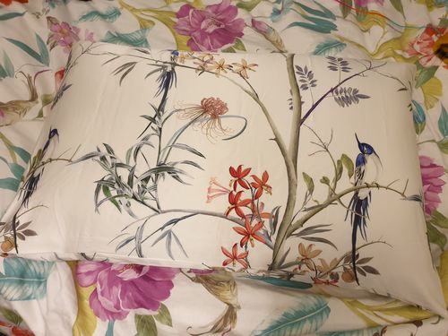 Customer photo review of Hummingbird Pure Silk Pillowcase