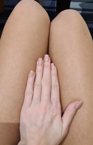 Customer photo review of Mousse autobronzante