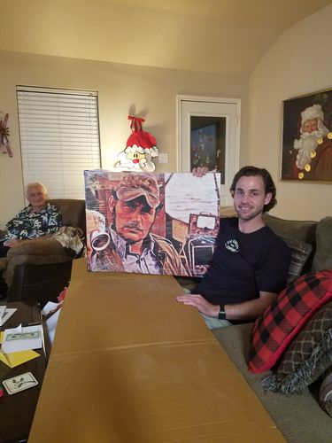 Customer photo review of Jaws - Crush It Like Quint Canvas Sets