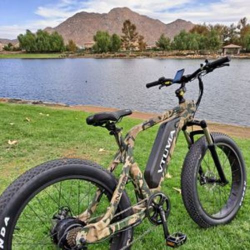 Customer photo review of VTUVIA SN100 26 Inch Fat Tire Electric Bike, 750W Motor and 48V 13AH Samsung Removable Battery-Add to Cart Get $100 OFF