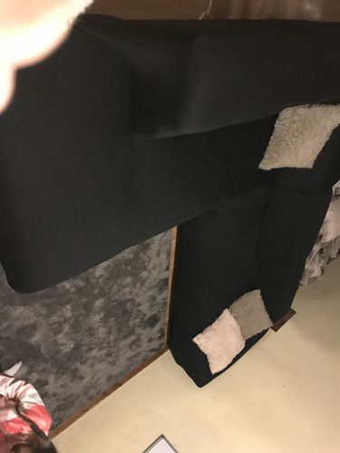 Customer photo review of Noir - Housses Extensibles de Fauteuil et Canapé - La Maison des Housses