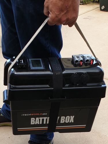 Customer photo review of iTECH120X 12V 120Ah Lithium Ion Battery With FREE iTechworld Battery Box