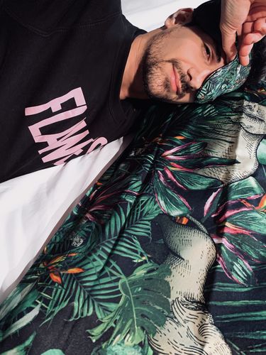 Customer photo review of Jungle Silk Eye Mask