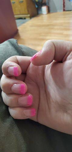 Customer photo review of Dip Powder 12 Colors Kit for French Nail Manicure (Not Include Base,Top Coat and Activator) G6601