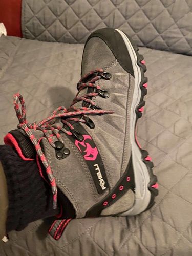 Customer photo review of Women’s Hiking Boots – Grey