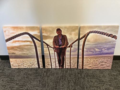 Customer photo review of Jaws - Quint Standing Sunset Canvas Sets