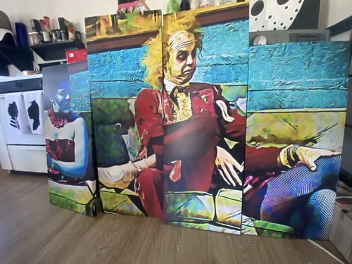 Customer photo review of Beetlejuice Legs Canvas Sets