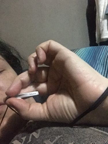 Customer photo review of Custom 3D Bar Necklace