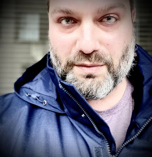 Customer photo review of Polar Lights Grey Prescription Contact Lenses