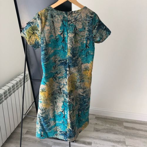 Customer photo review of Plus size Print Long sleeves Pocket Casual Dress Slim plus size female clothing Vestidos