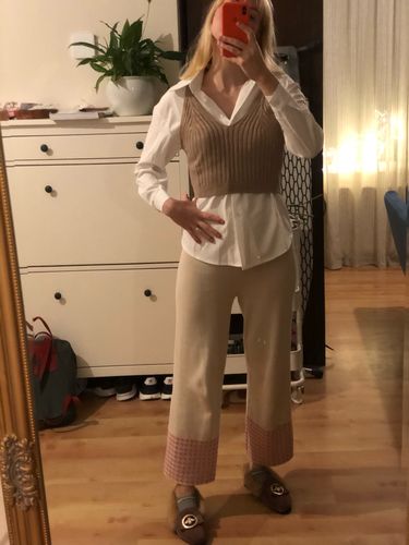 Customer photo review of Women Blouse Tops Elegant Workwear Female Tops blusas femme 2020 Spring