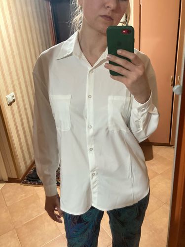 Customer photo review of Women Blouse Tops Elegant Workwear Female Tops blusas femme 2020 Spring