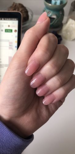 Customer photo review of 3 Color Natural Pink Poly Nail Extension Kit