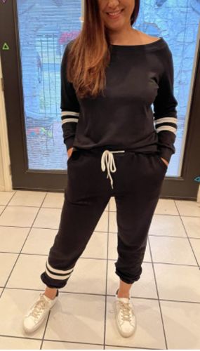 Customer photo review of ELFSHE Striped Decoration Lounge Set