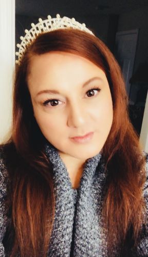 Customer photo review of Pearl Edge Tiara