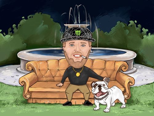 Customer photo review of Caricature dessinée à la main