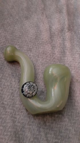 Customer photo review of Mushroom Milli Thick Glass Sherlock Pipe