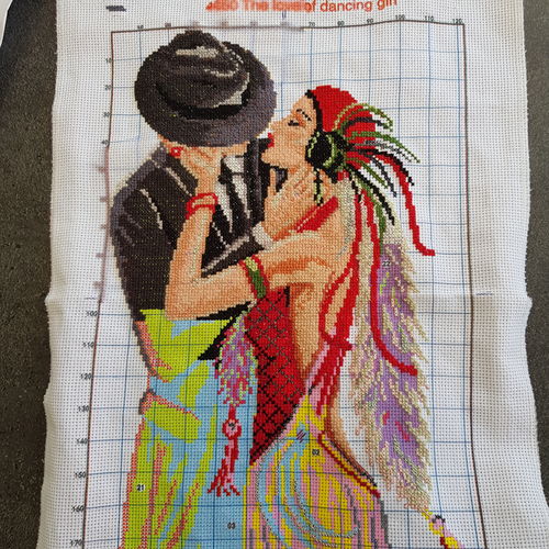 Customer photo review of Kreuzstich - Wahrer Kuss | 30x40 cm