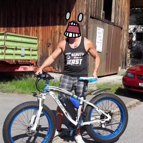 Customer photo review of Top-012 Powerful 1000W 48V 17Ah Electric Fat Bike