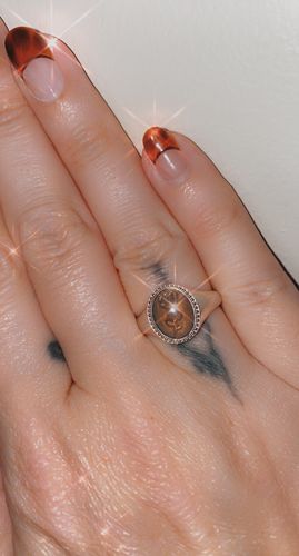 Customer photo review of Sophie Floyd Rosa Ring in Silver