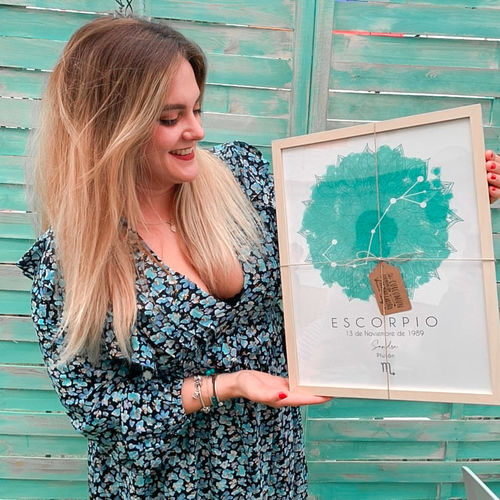 Customer photo review of Marco de madera magnetizados