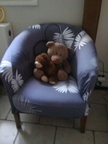 Customer photo review of Exotic Grey - UNE PIÈCE - HOUSSES EXTENSIBLES DE COUSSIN 45 CM X 45 CM - LA MAISON DES HOUSSES