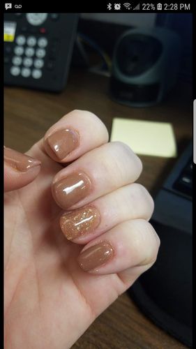 Customer photo review of GHDip Dip Powder Nail Kit G6401(Shimmer Nude Color)