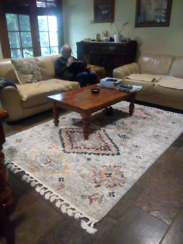 Customer photo review of Marrakesh Silver Rug