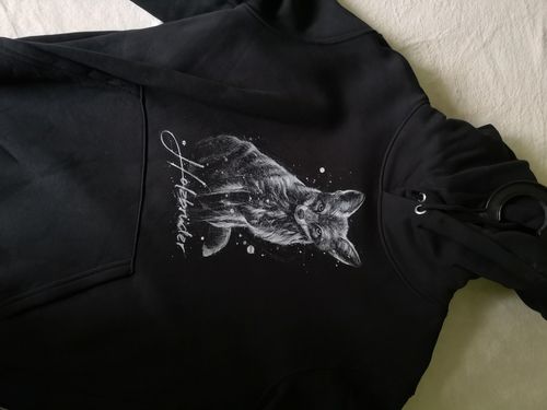 Customer photo review of Fuchs - Line Art - Bio Unisex Hoodie (PREMIUM)